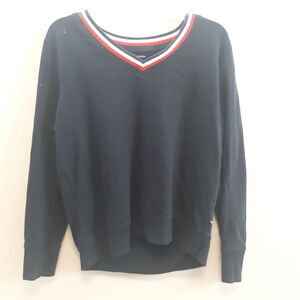 Tommy Hilfiger Navy Blue Sweatshirt Size M Preppy Varsity